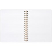 Russell+Hazel Birr Professional Notebook, 6.25" x 8", Ruled, 98 Sheets, Beige/Gold (55753)