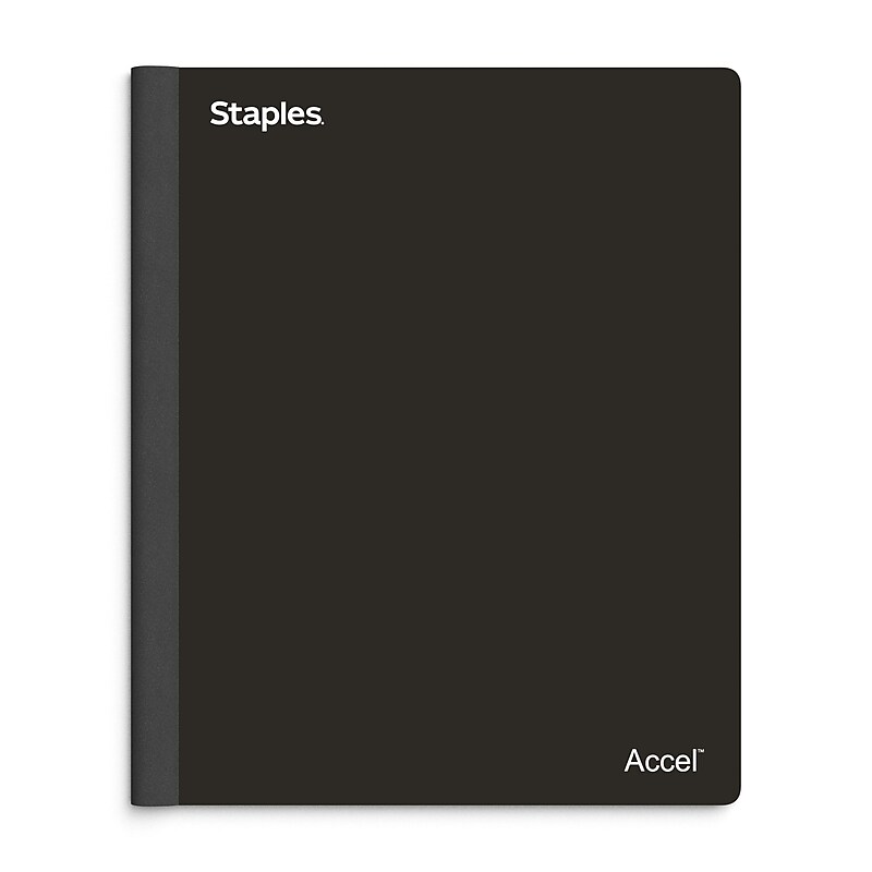 Staples® Spine Guard 3-Subject Subject Notebooks, 8.5" x 11", College Ruled, 150 Sheets, Assorted (36934-US) image 1