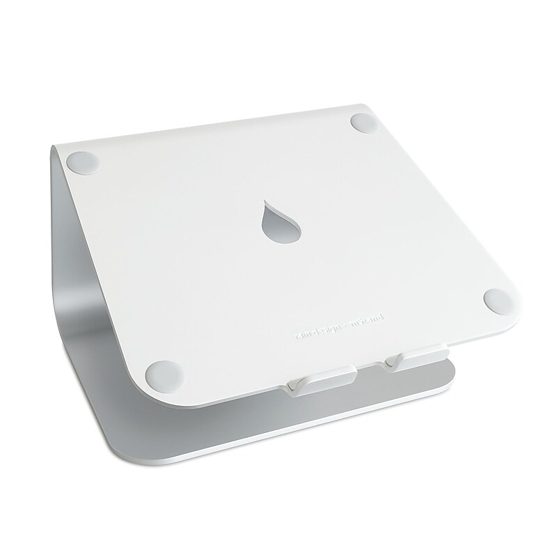Rain Design mStand 10"W x 7.5"D Aluminum Laptop Stand, Silver (10032) image 1
