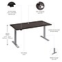 Bush Business Furniture Move 60 Series 60"W Electric Height Adjustable Standing Desk, Storm Gray (M6S6030SGSK)~#|#~35A94347-EBEB-43F7-89F6606206C87C30_sc7