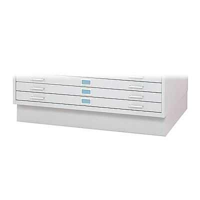 Safco 2-Drawer Flat File Cabinet Base, Specialty, White (4997WHR)