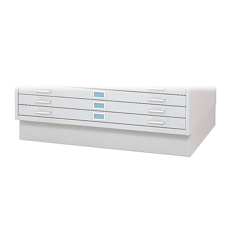 Safco 2-Drawer Flat File Cabinet Base, Specialty, White (4997WHR) image 1