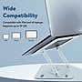 Uncaged Ergonomics 10.2" x 10" Metal Swivel Laptop Stand 2.0, White (SLS-White)~#|#~35B06C54-27E3-43E3-9A2A5AEB7E4C0530_sc7