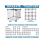 Mount-It! 28" x 42" 6-Cube Storage Organizer, Black (WI-4012)~#|#~35B1035F-FA0C-43A3-930A18B1D83818AE_sc7
