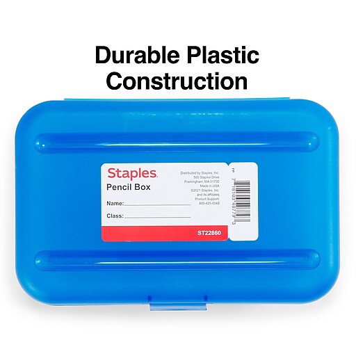 Staples Snap Plastic Cases, Blue (22860) Staples