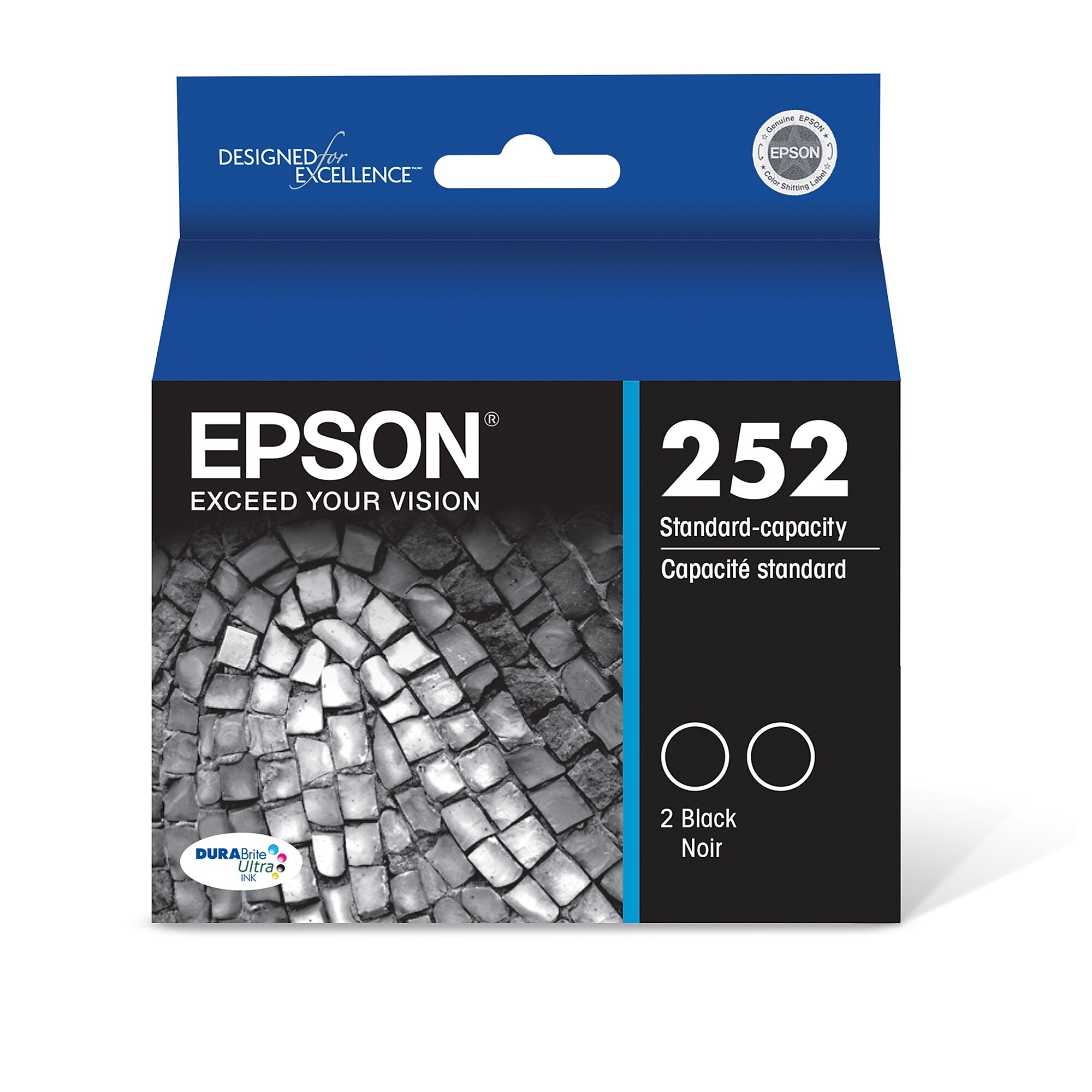 Epson T252 Black Standard Yield Ink Cartridge, 2/Pack Sansujyuku sansujyuku.com