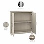 Bush Furniture Cabot 30H Storage Cabinet with 2 Shelves, Linen White Oak (WC31198)~#|#~35B3B899-8F50-4498-B43FB6C41F2B91E6_sc7