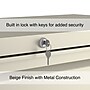 Staples 4-Drawer Lateral File Cabinet, Letter/Legal Size, Lockable, 52.36"H x 42"W x 18.62"D, Putty (60928/17459)~#|#~35B413B8-280C-4F9E-9950709EEA827D36_sc7