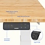 FlexiSpot E7COMMERCIAL 55''W Electric Adjustable Bamboo Standing Desk, Bamboo/White (E7WCOMCR5528LBZB)~#|#~35B65891-C581-4390-85720968643E097A_sc7