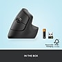 Logitech Lift Vertical Wireless Ergonomic Optical Mouse, Graphite (910-006466)~#|#~35B9AD45-2B63-411D-916074EC6B8D8C93_sc7