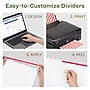 Avery EcoFriendly Index Maker Print & Apply Label Paper Divider, 5-Tab, White, 5/Pack (11581)~#|#~35C07570-5DF2-4CD9-8FDAF9D34508EB23_sc7