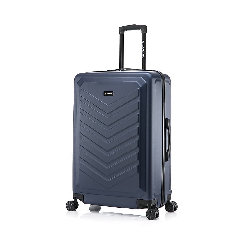 US Army FOX 28" Hardside Suitcase, 4-Wheeled Spinner, TSA Checkpoint Friendly, Navy Blue (USLFOX00L-BLU) image 1
