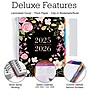 2025-2026 Global Printed Products Deluxe Black Floral Pink 8.5" x 11" Academic Weekly & Monthly Planner, Plastic Cover~#|#~35C44B6A-AAF9-4ECF-84AEDDE2AB3412B3_sc7