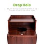 Alpine Industries Trash Can, 32 Gallon, Mahogany (ALP476-DH-MA)~#|#~35C4E04C-2C3B-4181-A641BA196D0C1E85_sc7