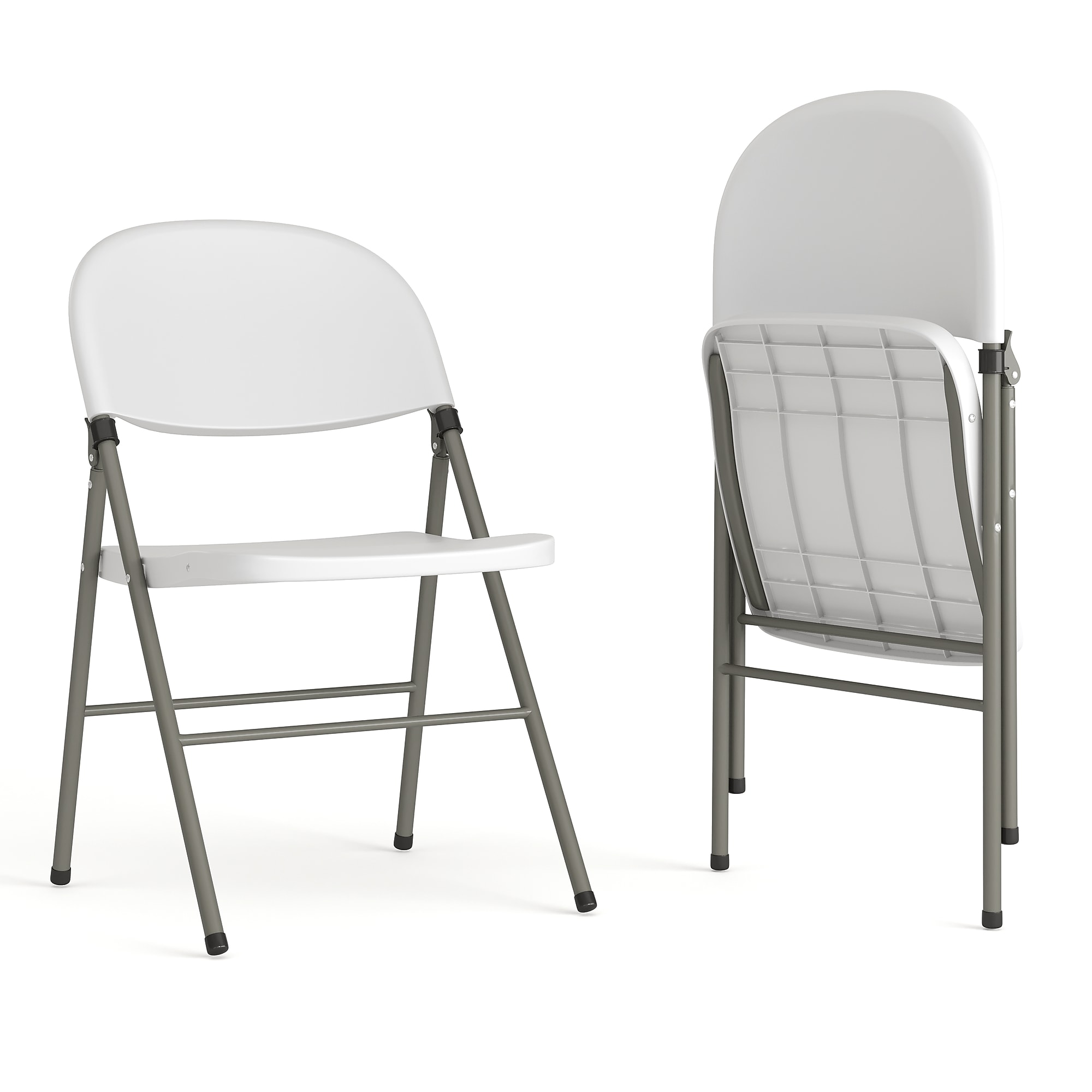 Flash Furniture HERCULES Series Plastic Folding Chair, White, 2/Pack (2DADYCD70WH) Sansujyuku sansujyuku.com