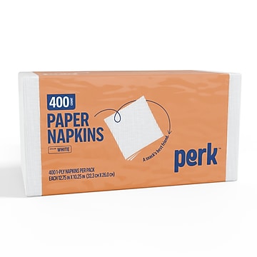 Tork Xpressnap Interfold Dispenser Napkins, 1-Ply, Bag-Pack, 13 x