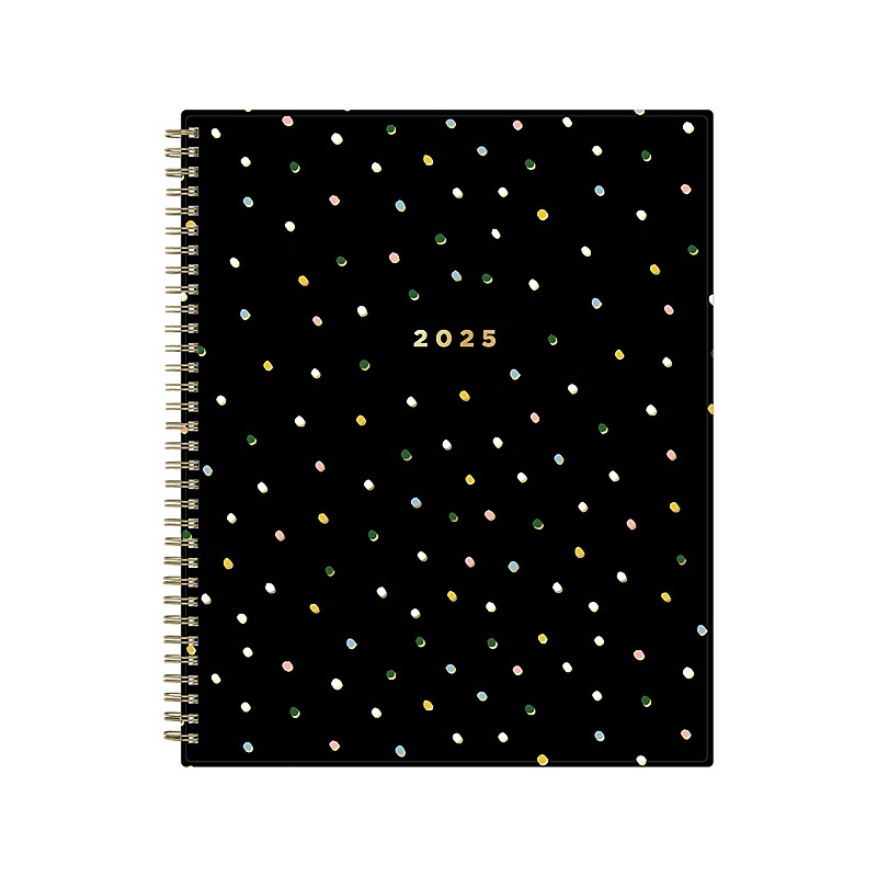 2025 Blue Sky Ashley G Small Dots 8.5" x 11" Weekly & Monthly Planner, Plastic Cover, Multicolor (148247) image 1