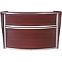 Regency Marque 72"W Curved Reception Desk Workstation, Mahogany (77290MH)~#|#~35DA62D1-85DB-42DA-9665BD95089F4B28_sc7