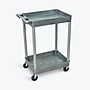 Luxor ENDURA 2-Shelf Utility Cart, Gray (STC11-G)~#|#~35DDDEBB-4991-4017-9676F785E493D536_sc7