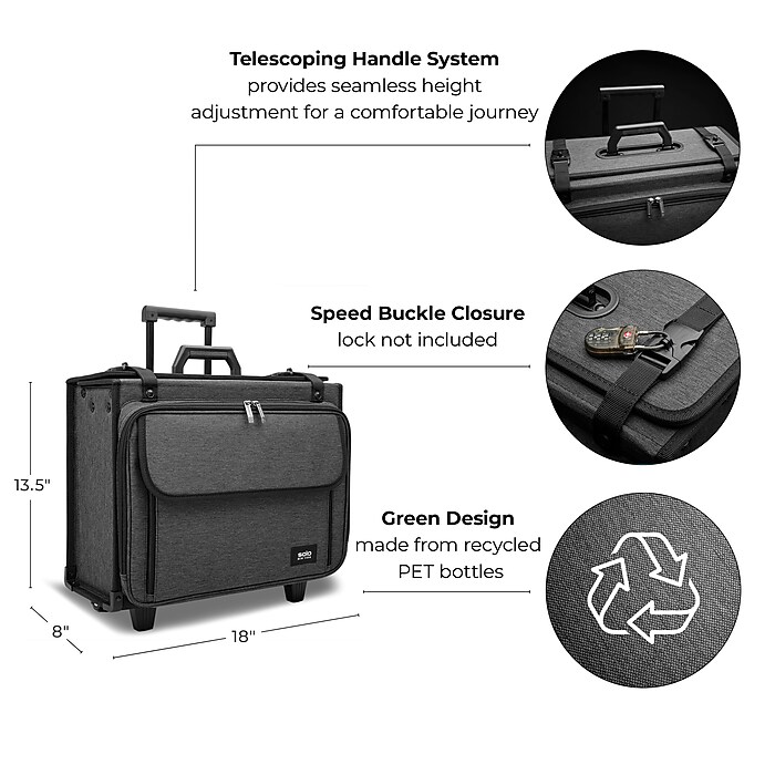 Solo New York Morgan Polyester Briefcase, Laptop Compatible