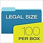 Pendaflex Recycled File Folder, 1/3-Cut Tab, Legal Size, Assorted, 100/Box (43501/3ASST)~#|#~35E623B9-7FB7-4726-8C5B88A06CD35E48_sc7