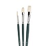 Winsor & Newton Long Handle Oil Natural Hog Hair Bristles Assorted Brush Set, 3/Set (WNX5990605)~#|#~35EAC189-9932-4AE4-88E042D6FCEAF0B7_sc7