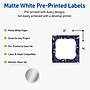 Avery Square Multipurpose Labels, 3" x 3", White, 60/Pack (19479370617)~#|#~35EC7A09-F4F0-47A5-AF30879BEE40E66E_sc7