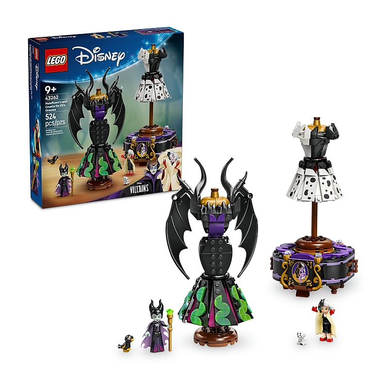 LEGO Disney Classic Maleficents and Cruella De Vils Dresses, 524 Pieces (43262) image 1