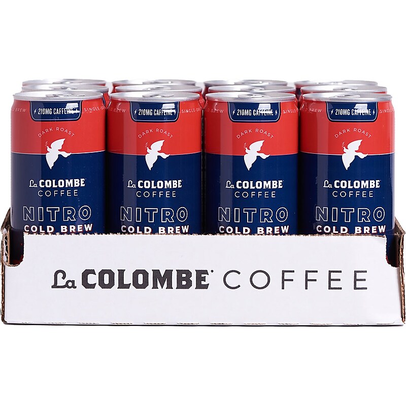 La Colombe Nitro Extra Bold Caffeinated Cold Brew Coffee, Dark Roast, 9 fl. oz., 12/Carton (PPPURC1232) image 1