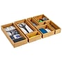 Mind Reader Bamboo Desk Organizer Set, Brown, 7 Pieces (SLIDORGBM7-BRN)~#|#~35F8E6AE-75D6-4EDE-983296306EC3E1BD_sc7