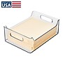 iDESIGN Small Stackable Plastic Storage Bin with Handles, Clear (73330)~#|#~36013A9B-07C0-471E-8DCC2025DD626968_sc7