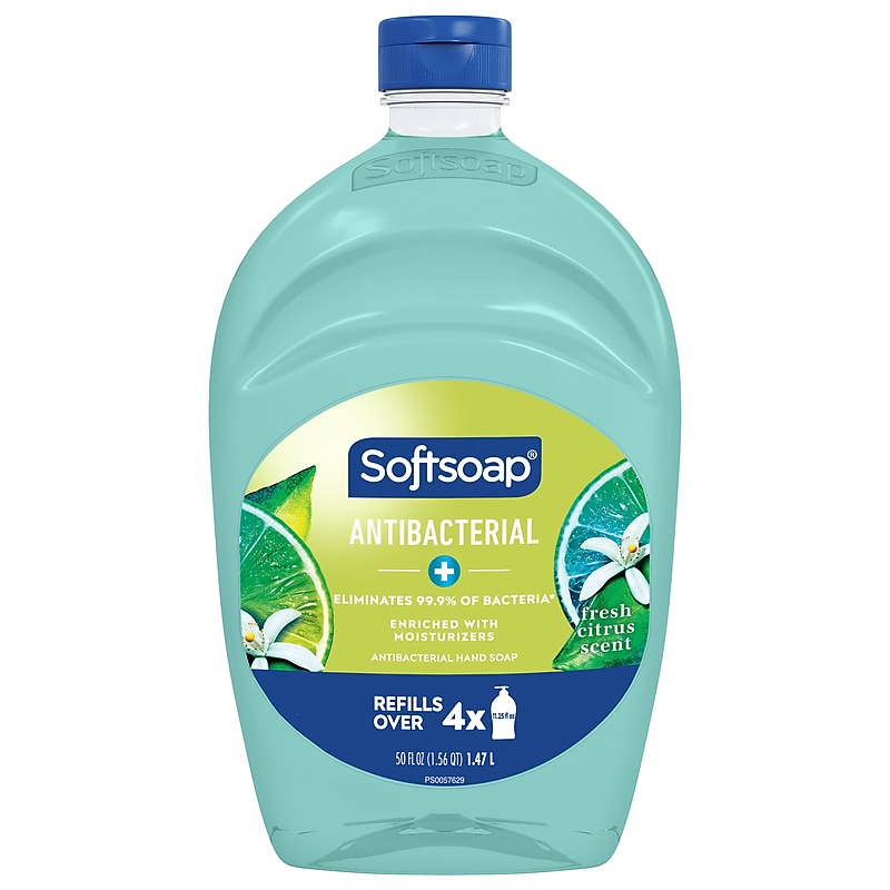 Softsoap Antibacterial Liquid Hand Soap Refill, Fresh Citrus Scent, 50 Fl. Oz. (US05266AEA) image 1