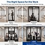 Uncaged Ergonomics Modular Acoustic Office Pod with Ventilation, Lighting and Power, Large, Black (POD-L-Black)~#|#~3607F69D-36F7-4AB0-9999C672438E575B_sc7