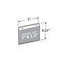 Azar Sign Holder, 5" x 4.25", Horizontal, Wall Mounted, Clear, Acrylic, 10/Pack (162725)~#|#~3608F305-8C6E-464F-A9A8589BE3553630_sc7