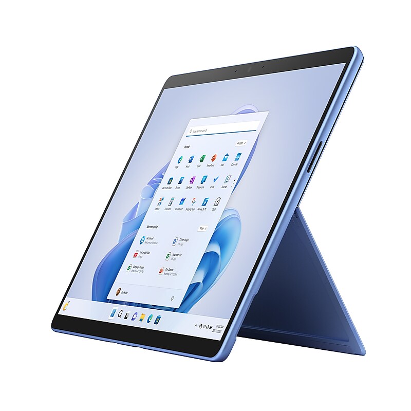 Microsoft Surface Pro 9 13" Tablet, Intel Core i7-1255U Evo, 16GB Memory, WiFi, 256GB SSD, Windows 11 Home, Sapphire (QIL-00035) image 1