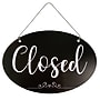 Cosco 2-Side Open/Close Spa Style Indoor Sign, 12" x 8", Black/White (098642)~#|#~360B49C8-21DF-42DE-A18747CAE092C5C1_sc7