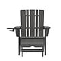 Flash Furniture Halifax Adirondack Chair with Cup Holder and Pull Out Ottoman, Gray (LEHMP1045110GY)~#|#~360EA4B0-8CD5-4705-94813319DEB782DB_sc7