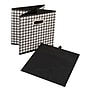 Household Essentials Storage Cubes 23.05 Quart Storage Container, Cardboard, Black/White, 6/Pack (HE1250)~#|#~36115B56-7393-4DB1-8449AB8563D38AB0_sc7