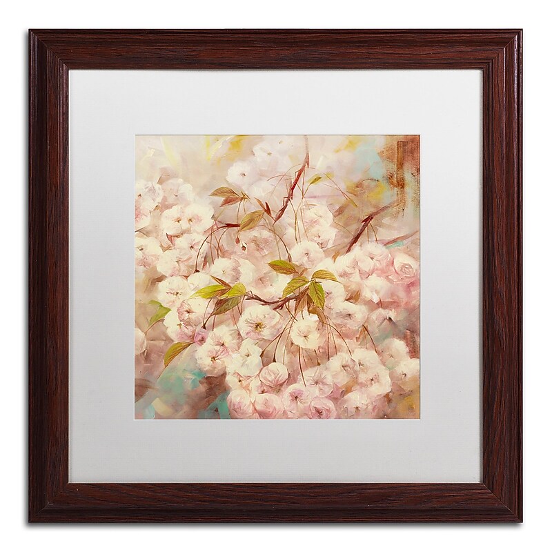 Trademark Fine Art Li Bo 'Rose Bush I' 16 x 16 (ALI0758-W1616MF) image 1