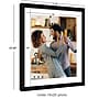 Amanti Art Avon Narrow 16" x 20" Polystyrene Picture Frames, Black Satin (A42678301190)~#|#~361D373E-F1C5-49C5-AC576E59BC3357E9_sc7