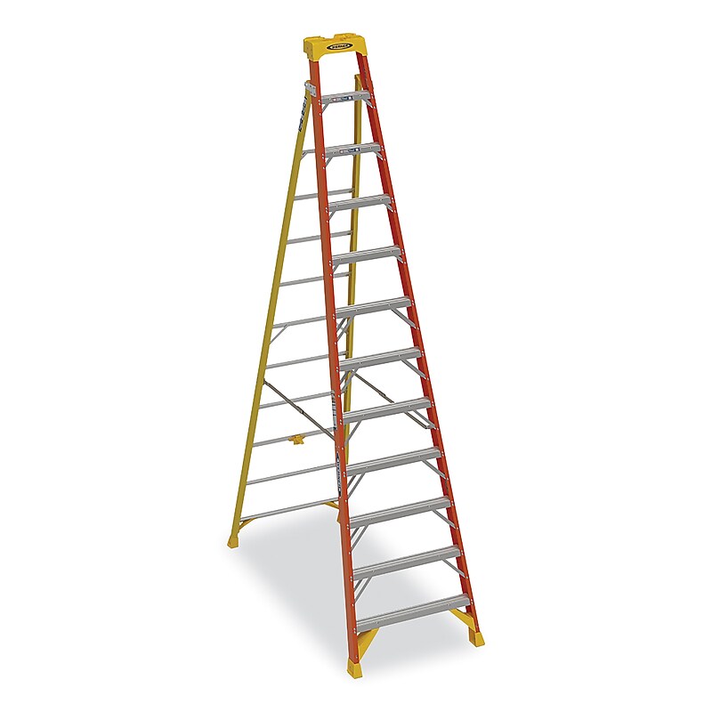 Werner 12' Fiberglass Leaning Ladder, 300 lbs. Capacity (L6212) image 1