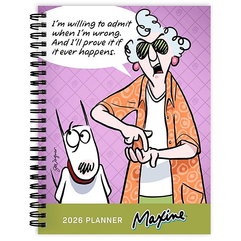 2026 TF Publishing Maxine 6.5" x 8" Weekly & Monthly, Paperboard Cover, Multicolored (26-9230) image 1