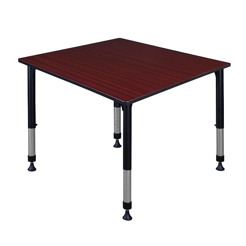 Regency Square Activity Table, Height Adjustable, Mahogany (TB4848MHAPBK) image 1