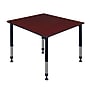 Regency Square Activity Table, Height Adjustable, Mahogany (TB4848MHAPBK)~#|#~362784FC-0480-4F64-9C0345E45BBAD161_sc7