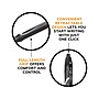 BIC Gel-ocity Quick Dry Retractable Gel Pen, Medium Point, 0.7 mm, Black Ink, 4/Pack (RGLCGP41-BLK)~#|#~362DEBFD-08DC-420E-BBD19E88077EF6B2_sc7