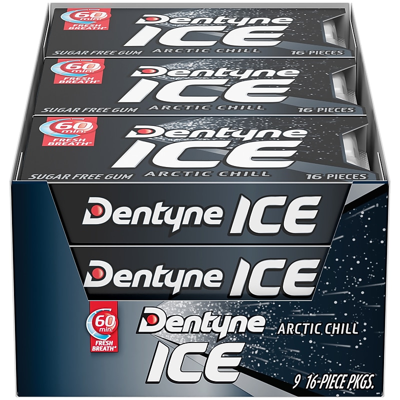 Dentyne Ice Sugar Free Arctic Chill Gum, 9 Packs/Box (VAM05109) image 1