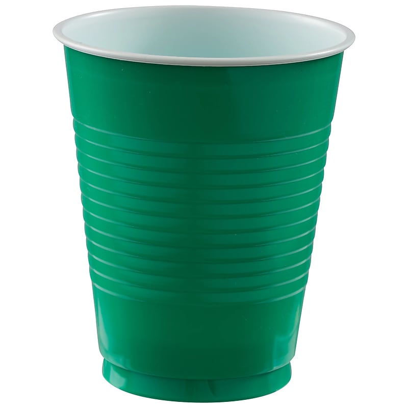 Party City Plastic Cup, 18 oz., Festive Green, 50/Pack (AM431754-03-PC) image 1