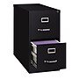 Hirsh Commercial 2-Drawer Vertical File Cabinet, Letter Size, Lockable, 28.375"H x 15"W x 26.5"D, Black (14101)~#|#~363207A5-1E53-4EDF-B0799C181239B128_sc7