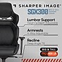 Sharper Image SGX300 Ergonomic Racing Gaming Chair, Black (52914-BLKWHT)~#|#~3633E4A1-D368-4F1D-BCBD1FC25BF66470_sc7