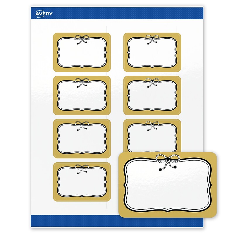 Avery Rectangle Laser/Inkjet Multipurpose Labels, 2" x 3", White, 80/Pack (19479370972) image 1